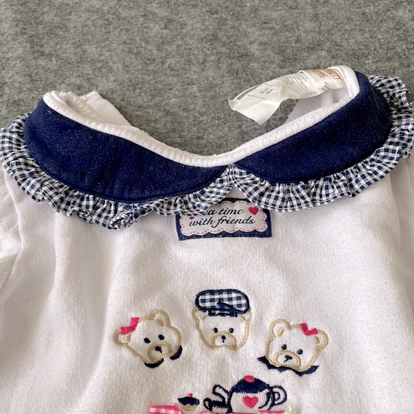 3/ $15 🌸 2 piece teddy bear shirt & pant set, size 24 months - Picture 4 of 11